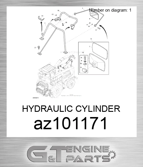 AZ101171 HYDRAULIC CYLINDER