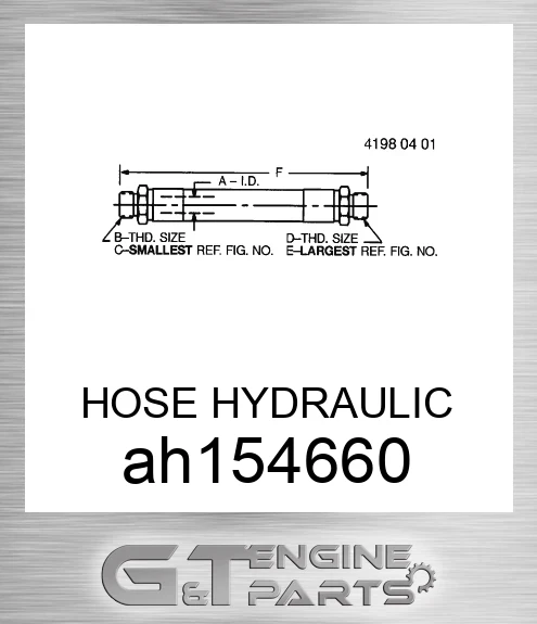 AH154660 HOSE HYDRAULIC