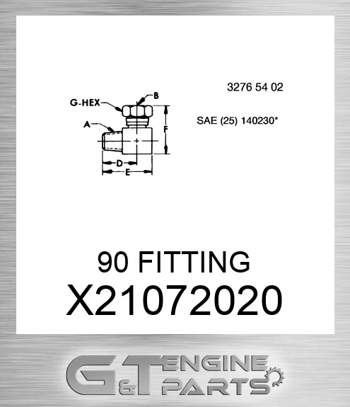 X2107-20-20 90 FITTING
