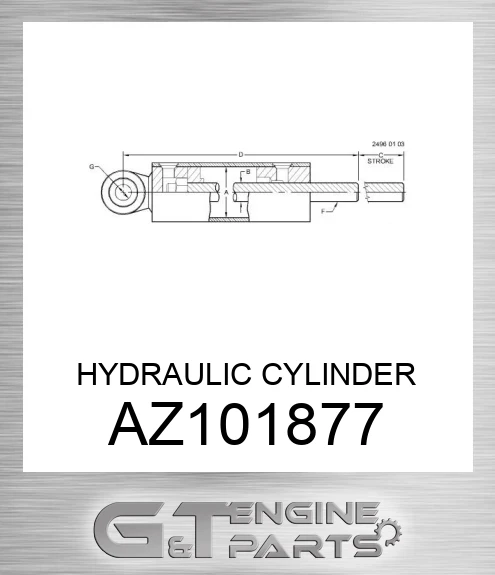 AZ101877 HYDRAULIC CYLINDER