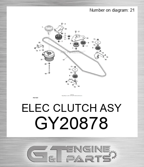 GY20878 ELEC CLUTCH ASY