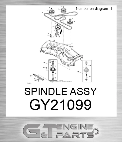 GY21099 SPINDLE ASSY