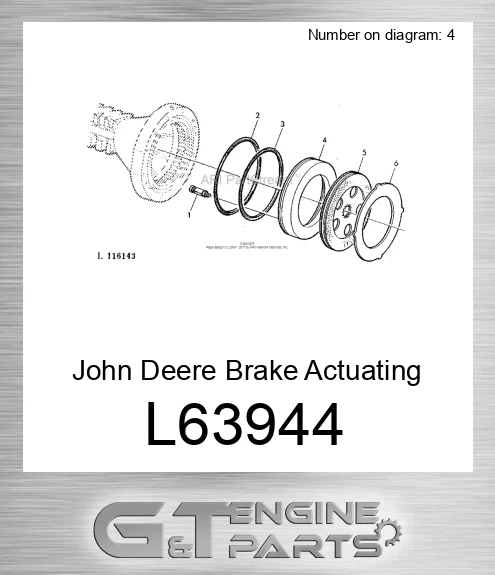 L63944 Brake Actuating Disk