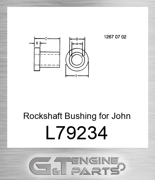 L79234 Rockshaft Bushing for Tractor,