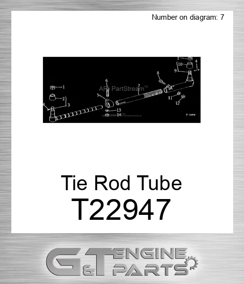 T22947 Tie Rod Tube