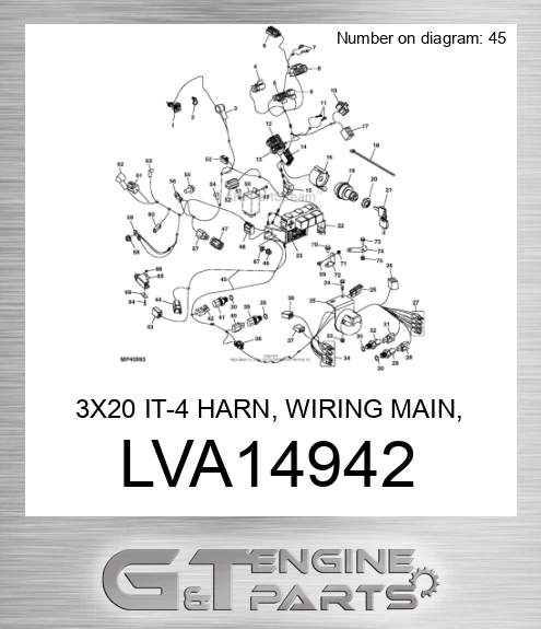 LVA14942 3X20 IT-4 HARN, WIRING MAIN, EEC