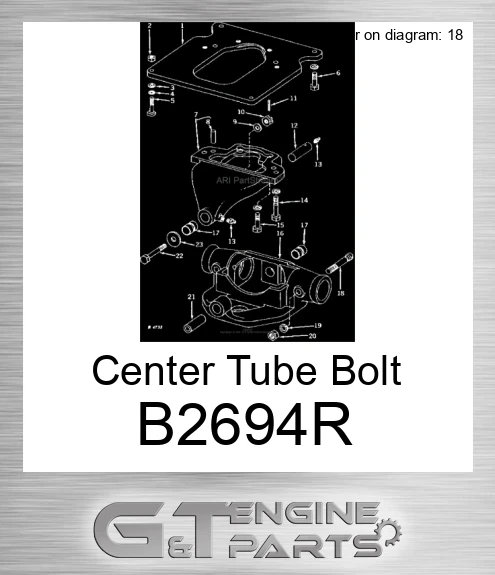 B2694R Center Tube Bolt