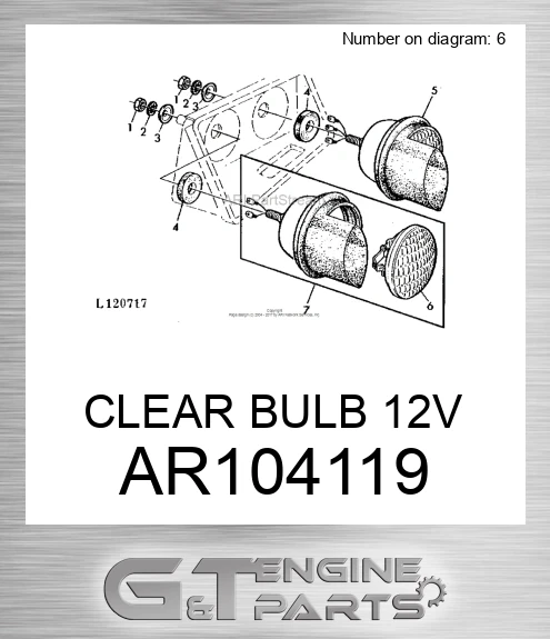 AR104119 CLEAR BULB 12V
