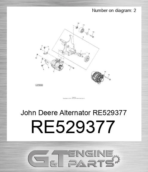 RE529377 Alternator