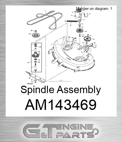 AM143469 Spindle Assembly