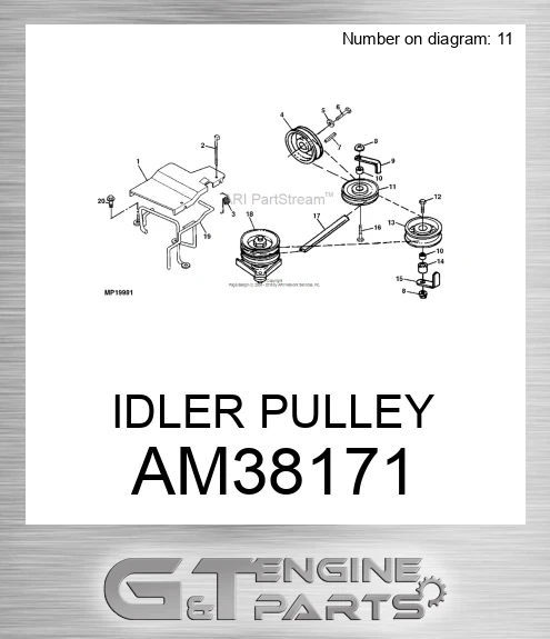 AM38171 IDLER PULLEY