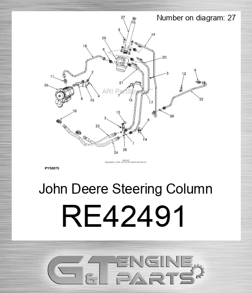 RE42491 John Deere Steering Column RE42491