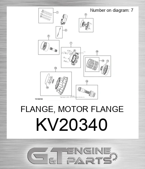 KV20340 FLANGE, MOTOR FLANGE