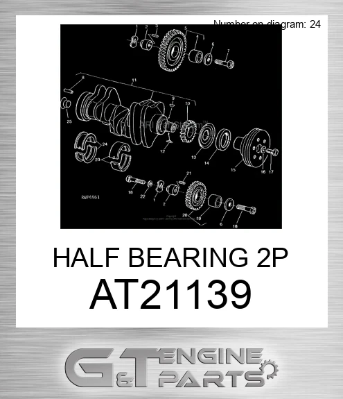 AT21139 HALF BEARING 2P