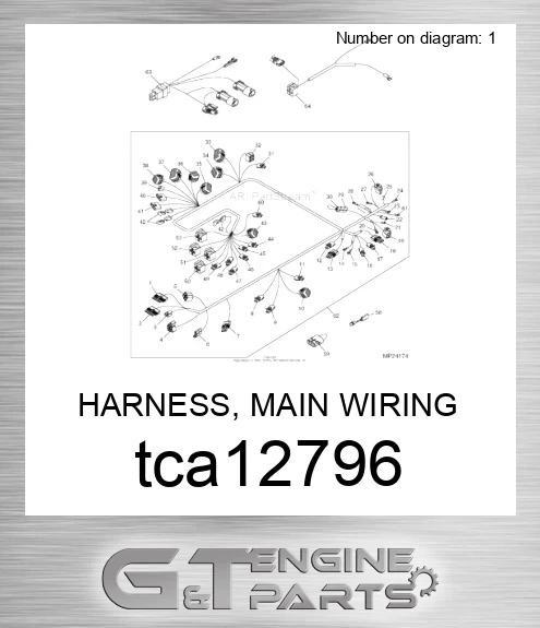 TCA12796 HARNESS, MAIN WIRING