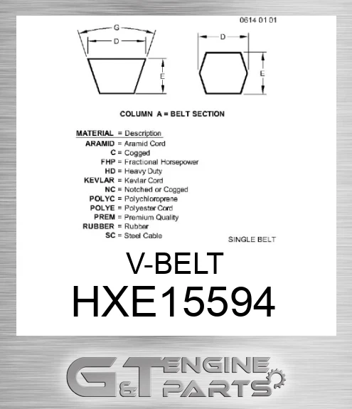 HXE15594 V-BELT