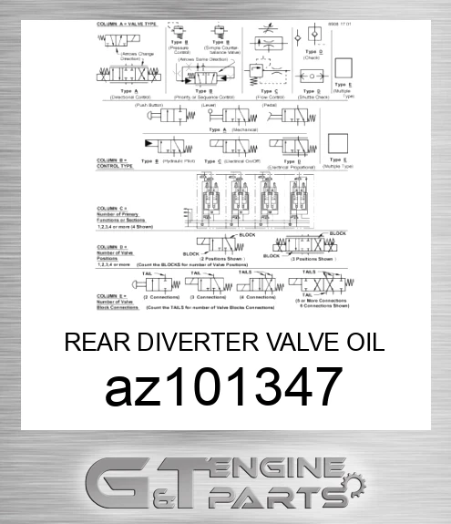 AZ101347 REAR DIVERTER VALVE OIL CONTROL