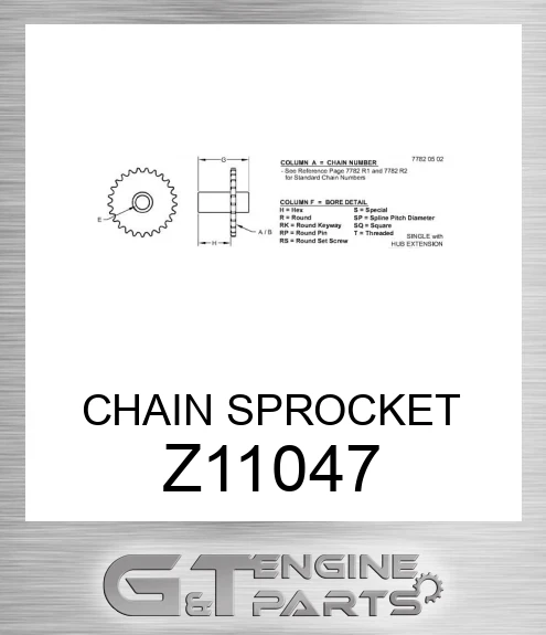 Z11047 CHAIN SPROCKET