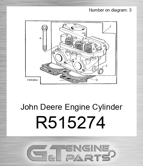 R515274 John Deere Engine Cylinder Head Gasket R515274