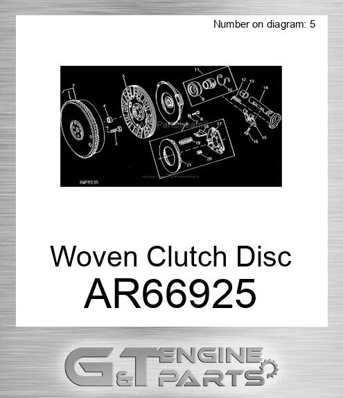 AR66925 Woven Clutch Disc