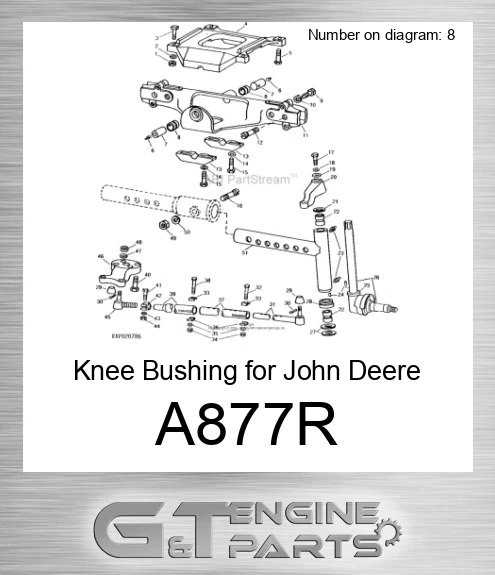 A877R Knee Bushing for Tractors,