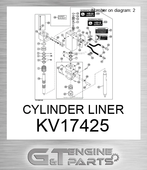 KV17425 CYLINDER LINER