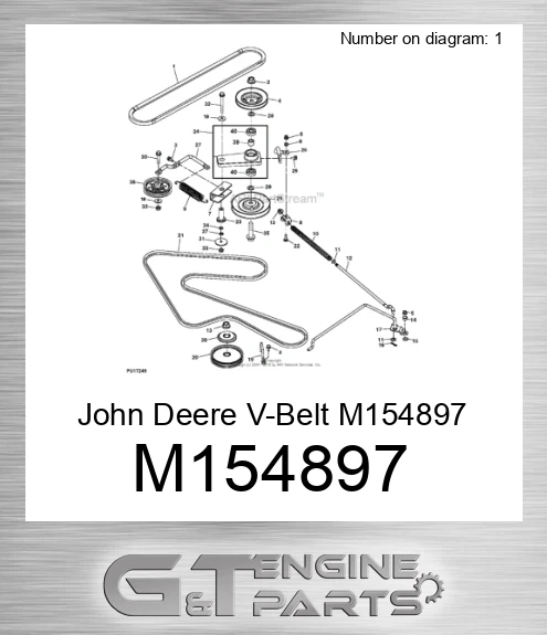 M154897 John Deere V-Belt M154897
