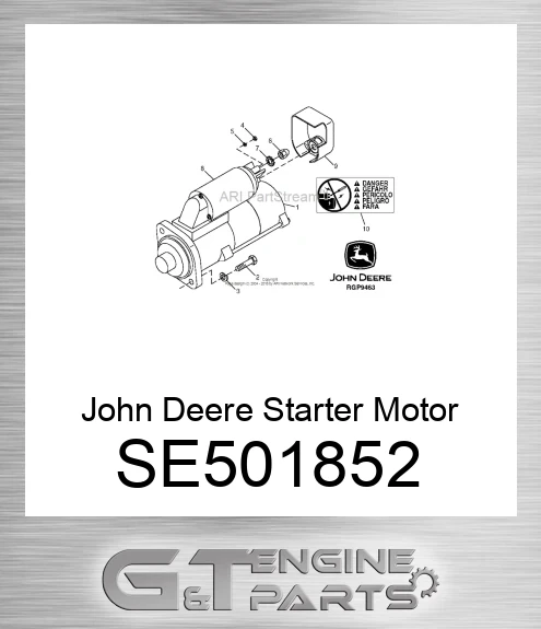 SE501852 Starter Motor Reman