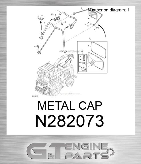 N282073 METAL CAP