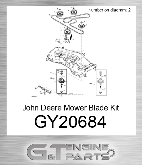 GY20684 Mower Blade Kit