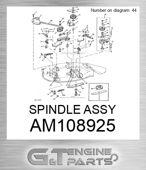 AM108925 SPINDLE ASSY
