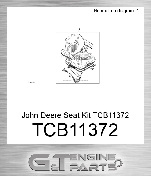 TCB11372 John Deere Seat Kit TCB11372