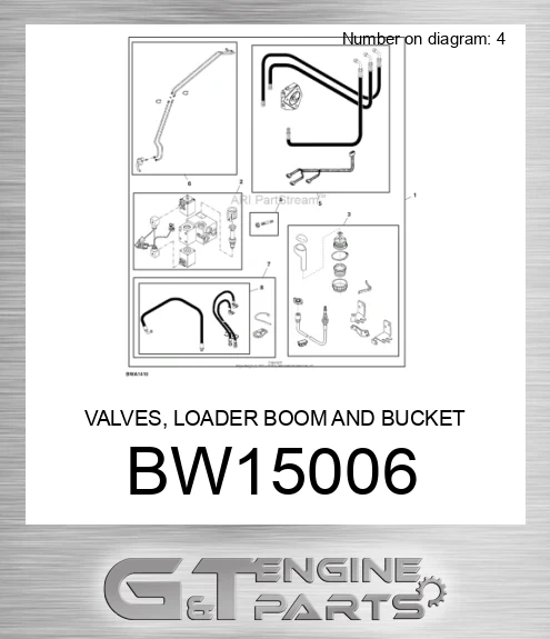 BW15006 VALVES, LOADER BOOM AND BUCKET