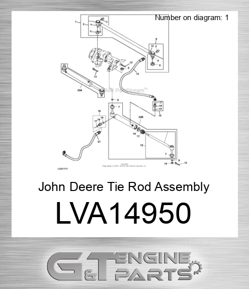 LVA14950 Tie Rod Assembly