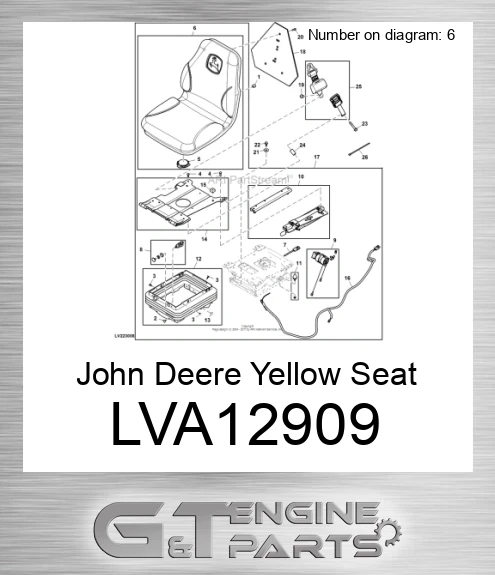 LVA12909 Yellow Seat