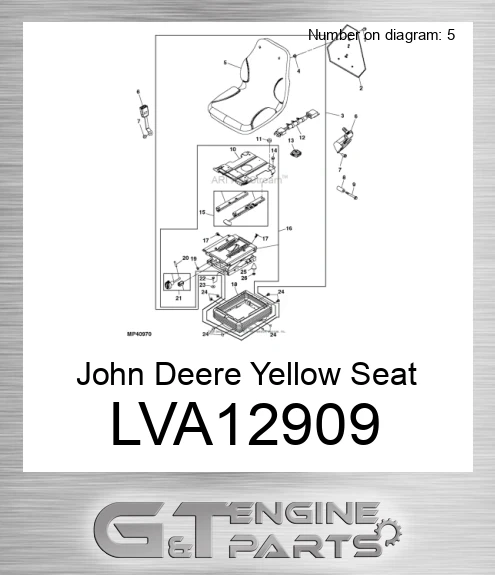 LVA12909 Yellow Seat