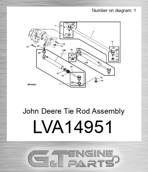 LVA14951 Tie Rod Assembly