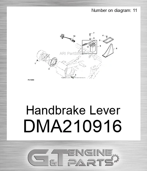 DMA210916 Handbrake Lever