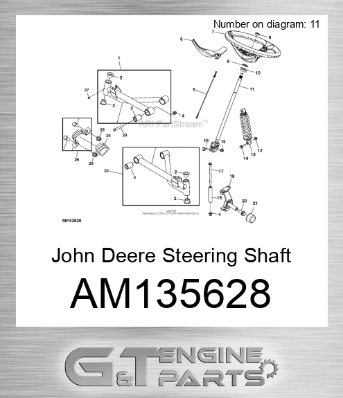 AM135628 Steering Shaft