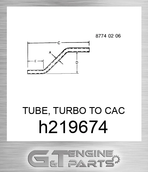 H219674 TUBE, TURBO TO CAC