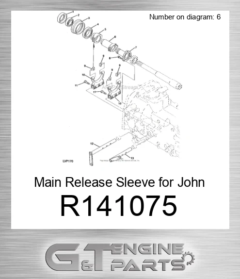 R141075 Main Release Sleeve for Tractor,