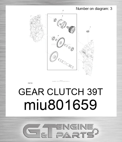 MIU801659 GEAR CLUTCH 39T