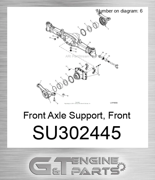 SU302445 Front Axle Support, Front