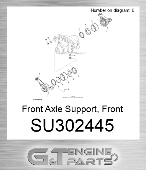 SU302445 Front Axle Support, Front