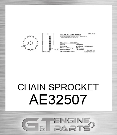 AE32507 CHAIN SPROCKET