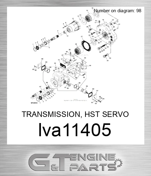LVA11405 TRANSMISSION, HST SERVO CONTROLLED,