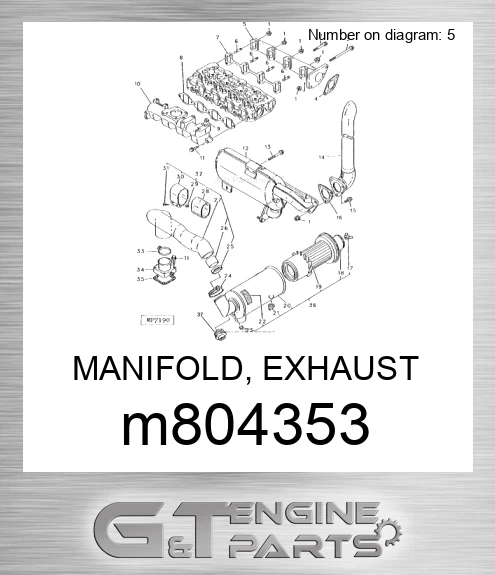 M804353 MANIFOLD, EXHAUST