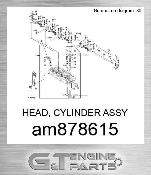 AM878615 HEAD, CYLINDER ASSY