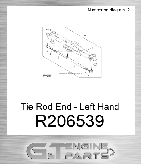R206539 Tie Rod End - Left Hand