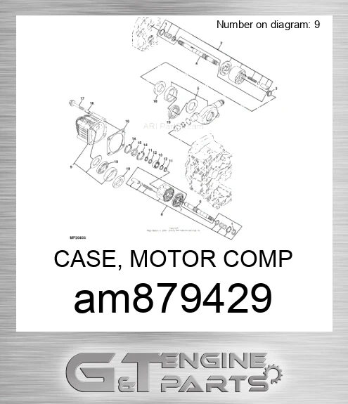 AM879429 CASE, MOTOR COMP